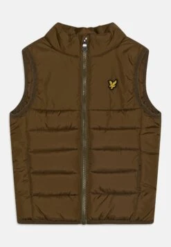 Lyle & Scott Leightweight Panel Gilet - Waistcoat - Dark Olive