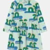 Mini Rodini Loch Ness Dress - Jersey Dress - Green -Kids Clothing Shop 14e60a106a964faca376001e783888da