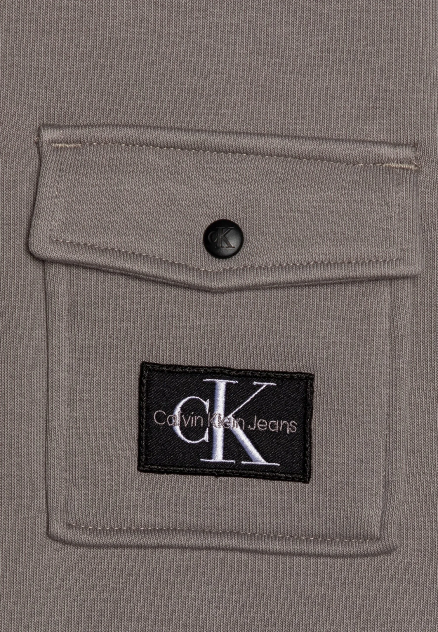 Calvin Klein Jeans Half-Zip Workwear Popover - Sweatshirt - Brushed Nickel 5 Calvin Klein Jeans Half-Zip Workwear Popover - Sweatshirt - Brushed Nickel - Image 3