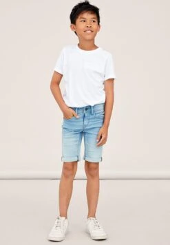 NAME IT Nkmsofus- Denim Shorts - Light Blue Denim