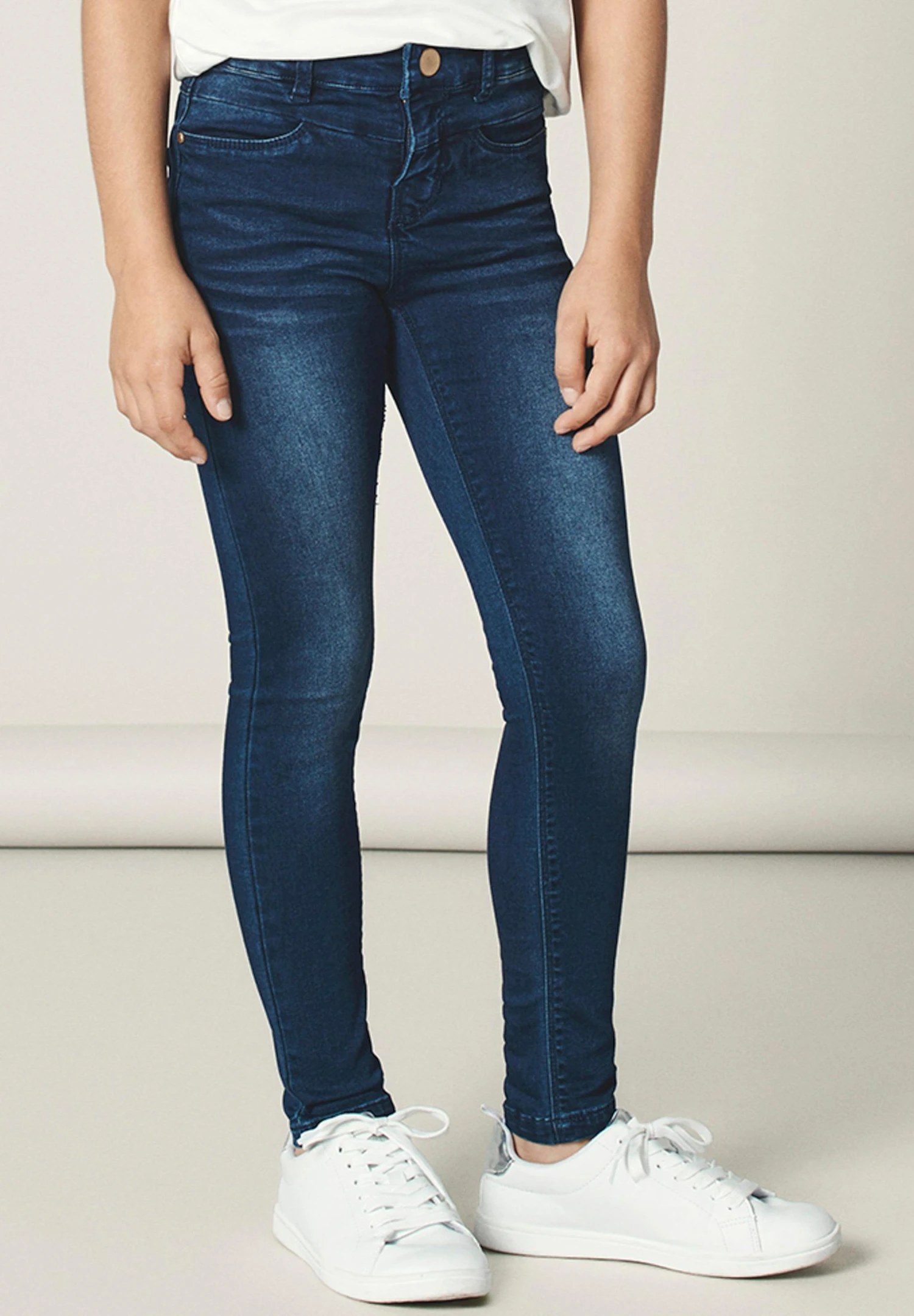NAME IT Polly - Jeans Skinny Fit - Dark Blue Denim 3 NAME IT Polly - Jeans Skinny Fit - Dark Blue Denim