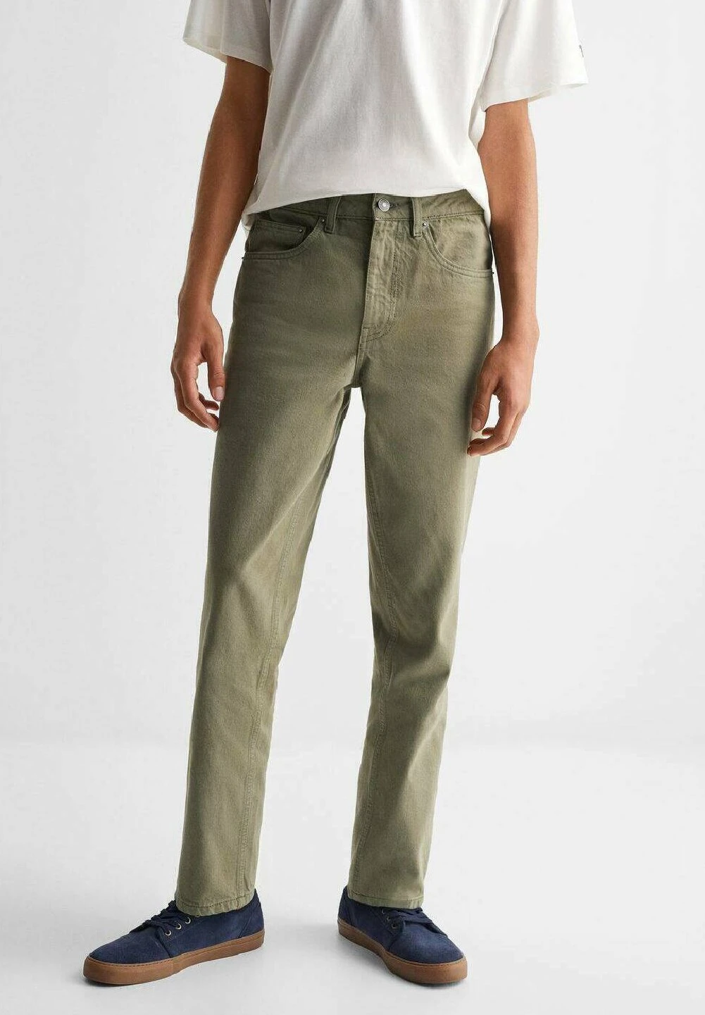 Mango Kids Sergio - Slim Fit Jeans - Kaki 3 Mango Kids Sergio - Slim Fit Jeans - Kaki