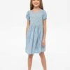 Minoti All Over Print- Day Dress - Blue -Kids Clothing Shop 25b46daffc3e44e59ffbffe03cc01a64