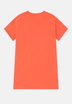 Kenzo Kids Dress - Jersey Dress - Coral Red -Kids Clothing Shop 31d8bbb0e9f8481eb4e2d5569343feb8