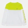 Lacoste Color Block Unisex - Sweatshirt - Blanc/Jaune