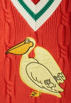 Mini Rodini Pelican V-Neck Unisex - Jumper - Red 7 Mini Rodini Pelican V-Neck Unisex - Jumper - Red -Kids Clothing Shop 33b3f58ec0dc4d0a8c46e5f12de41b5c