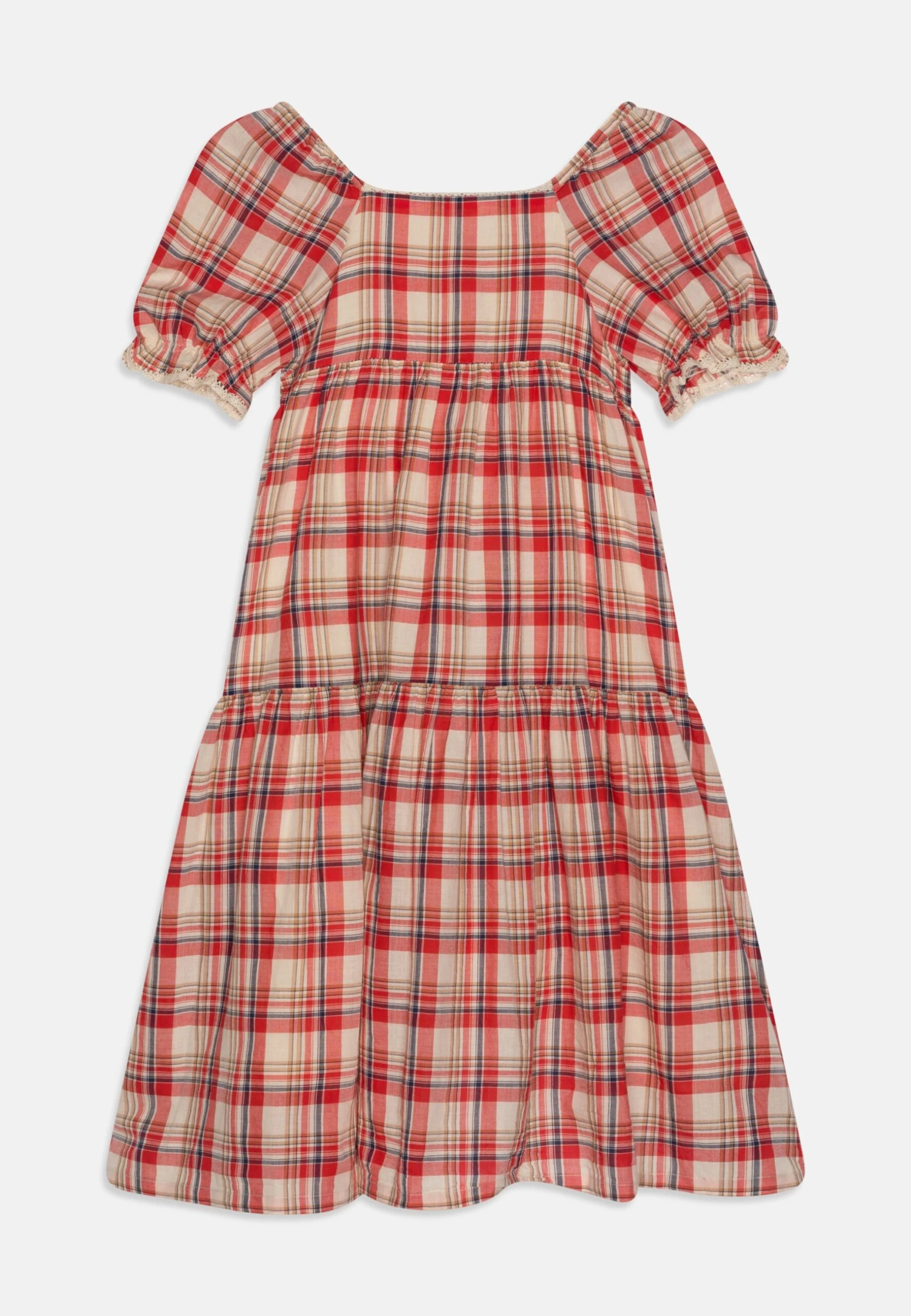 Bonton Robe - Day Dress - Carreau Rouge 3 Bonton Robe - Day Dress - Carreau Rouge