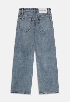 Calvin Klein Jeans Wide Leg Salt Pepper Light - Relaxed Fit Jeans - Blue Denim 6 Calvin Klein Jeans Wide Leg Salt Pepper Light - Relaxed Fit Jeans - Blue Denim -Kids Clothing Shop 3e466ca0b2f14b519bfc752b38932d04