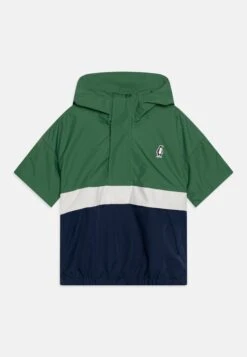 Papa Bear Anorak Detachable Sleeves Unisex - Waterproof Jacket - Fairway Green/True Blue -Kids Clothing Shop 409679c423ca43e3b955341c0af34d66