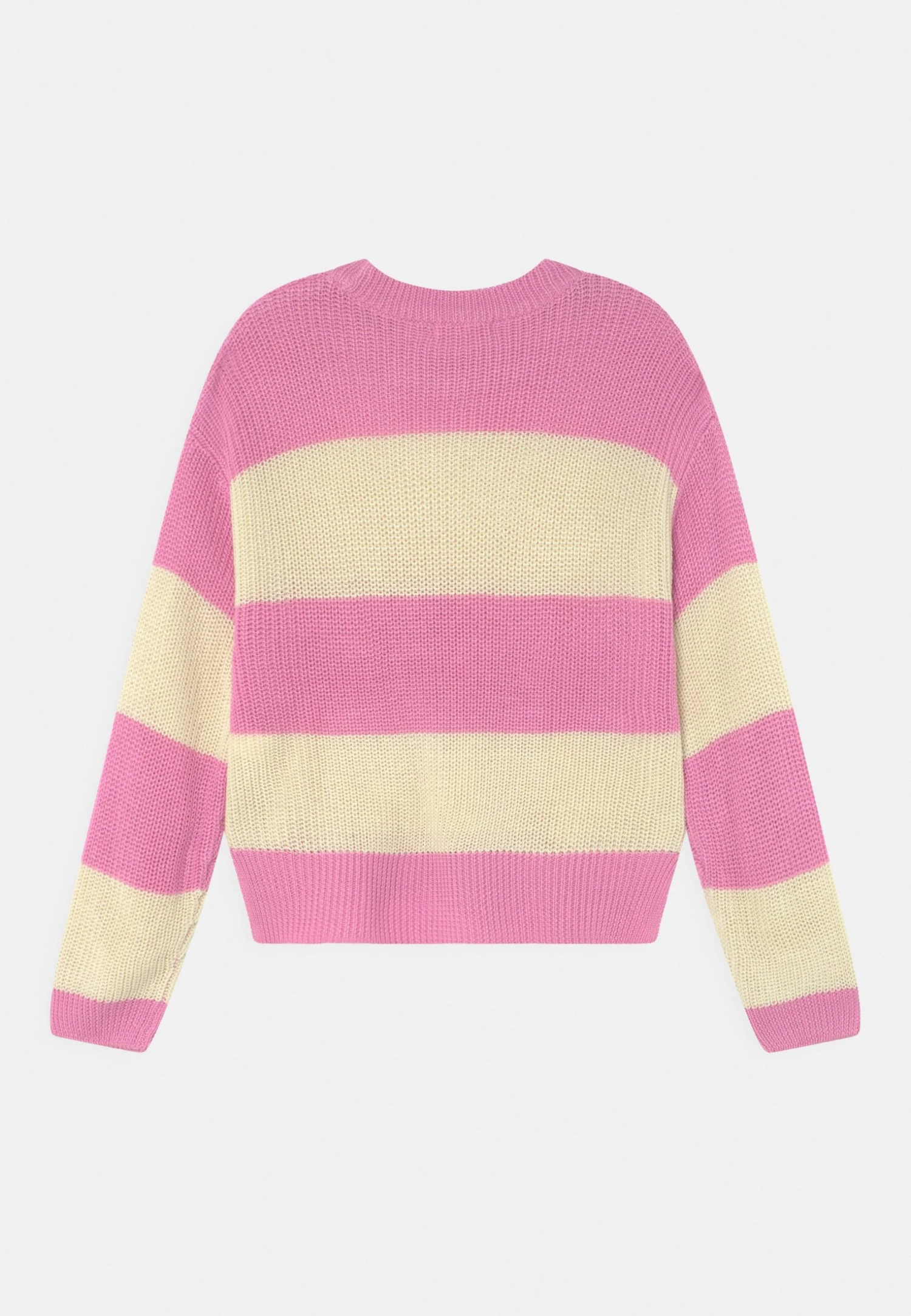 Slit- Jumper - Pink/Creme 4 Slit- Jumper - Pink/Creme - Image 2