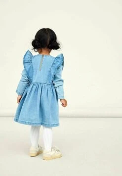 NAME IT Denim Dress - Light Blue Denim -Kids Clothing Shop 453b5831e64c449f8e35d5c2bed48a89