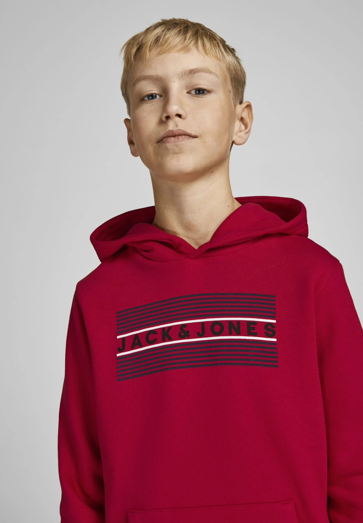 Jack & Jones Junior Jjecorp Logo- Hoodie - True Red 7 Jack & Jones Junior Jjecorp Logo- Hoodie - True Red - Image 5
