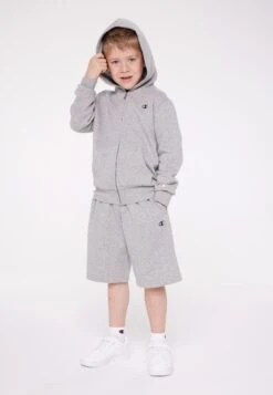 Champion Basic Hooded Full Zip Unisex - Zip-Up Sweatshirt - Grey -Kids Clothing Shop 542a2b922265416998693cee7dcc7fd7