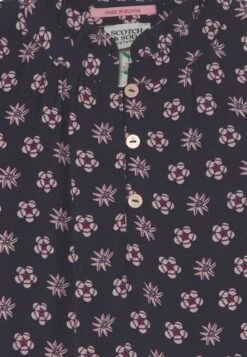 Scotch & Soda Long-Sleeved All-Over Printed Crinkle Dress - Shirt Dress - Night Patchwork -Kids Clothing Shop 5621927da7424081a6e14567bf17e5ee