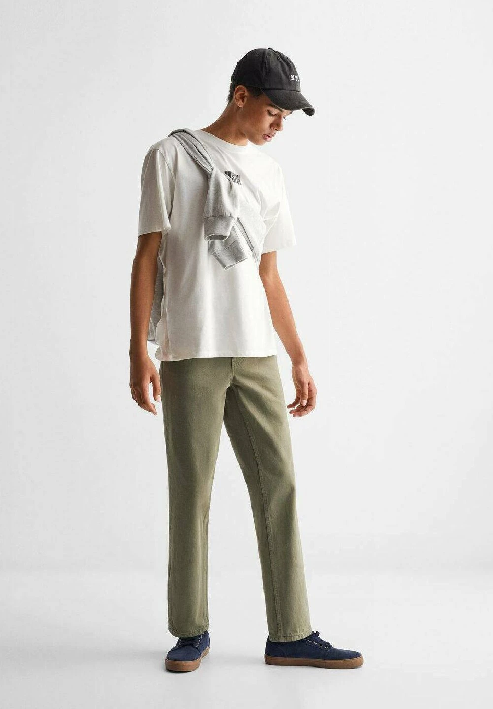 Mango Kids Sergio - Slim Fit Jeans - Kaki 4 Mango Kids Sergio - Slim Fit Jeans - Kaki - Image 2