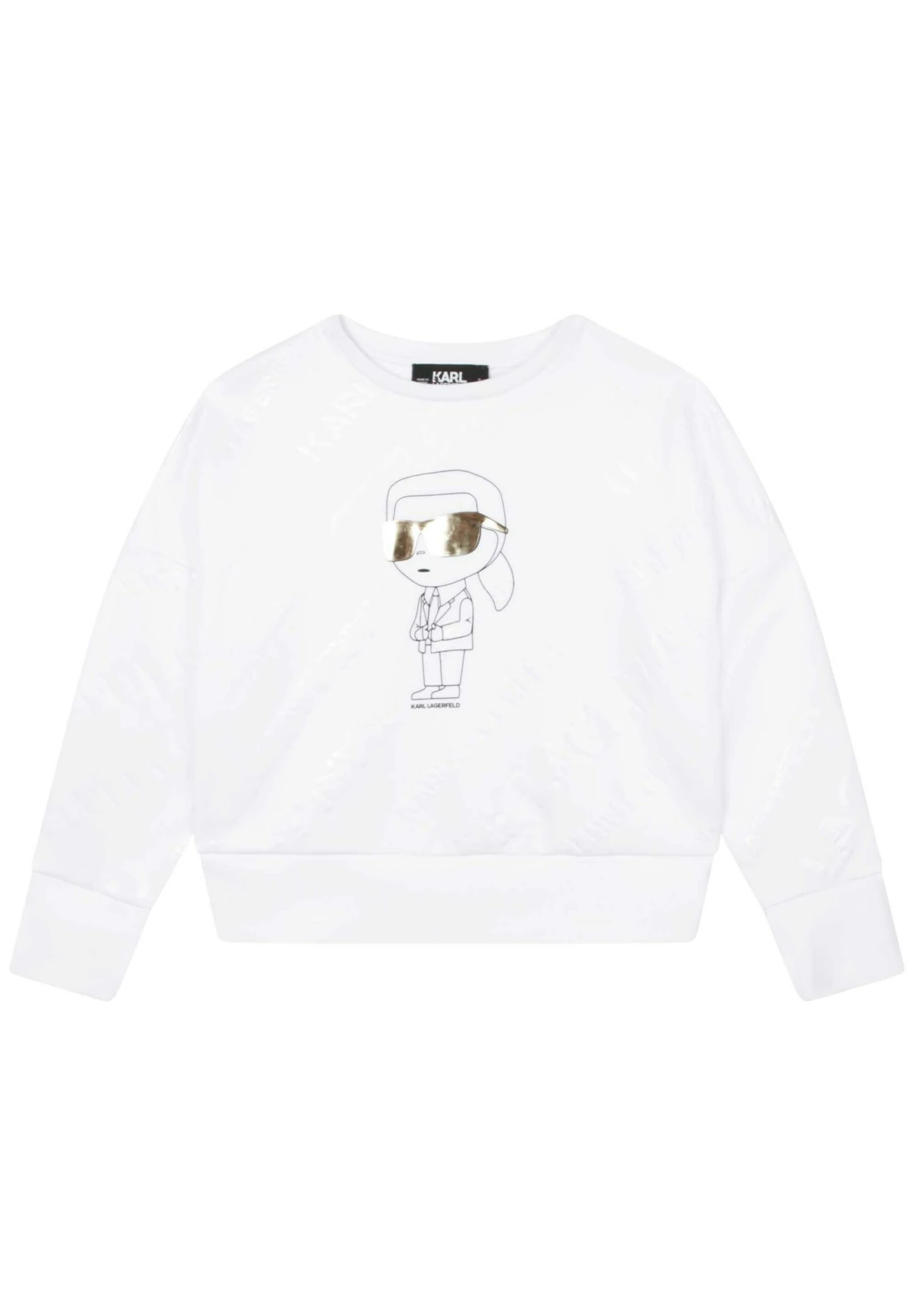 Karl Lagerfeld Kids Sweatshirt - Blanc 3 Karl Lagerfeld Kids Sweatshirt - Blanc