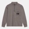 Calvin Klein Jeans Half-Zip Workwear Popover - Sweatshirt - Brushed Nickel