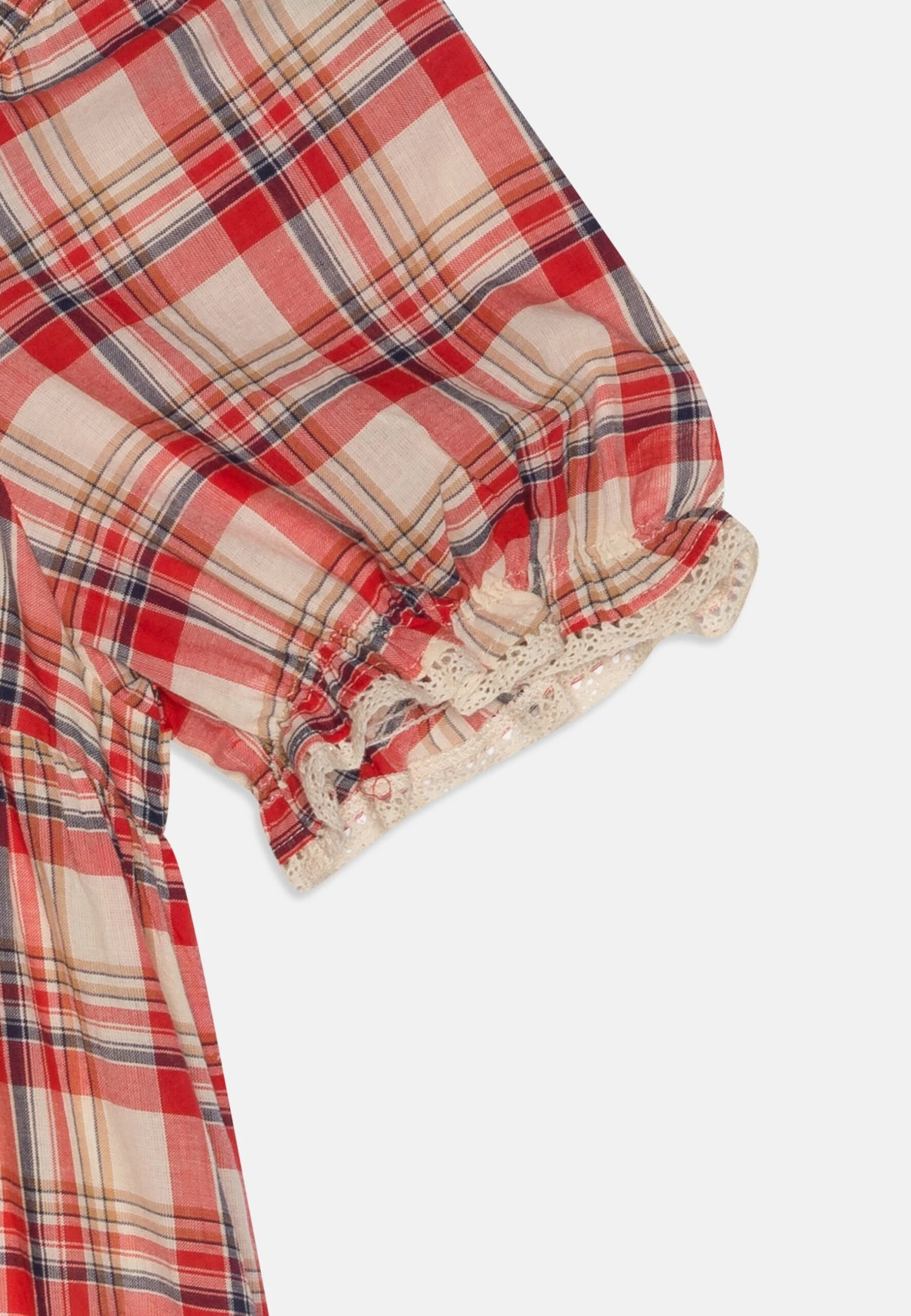 Bonton Robe - Day Dress - Carreau Rouge 5 Bonton Robe - Day Dress - Carreau Rouge - Image 3