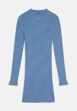 Gant Striped Polo Dress - Day Dress - Lapis Blue