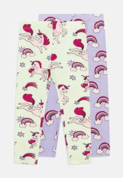 NAME IT Nmfdila 2 Pack - Leggings - Trousers - Lime Cream