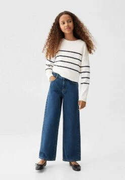 Mango Kids Wide5 - Flared Jeans - Tmavě Modrá