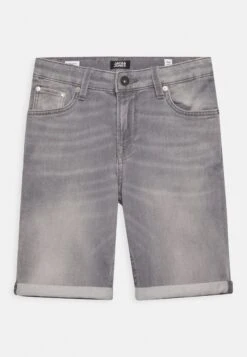Jack & Jones Junior Jjirick Jjicon- Denim Shorts - Grey Denim