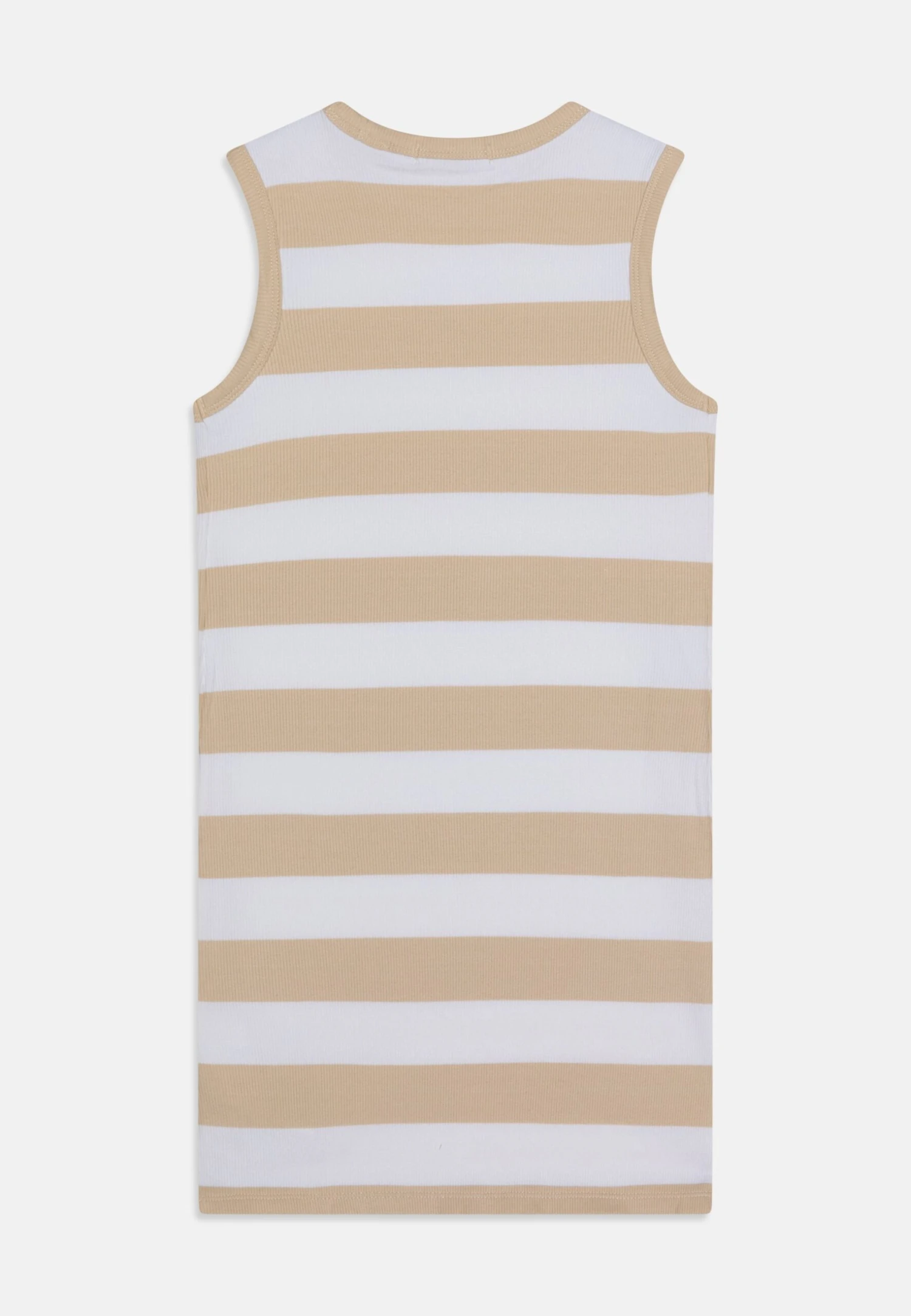 Calvin Klein Jeans Dress Sleeveless - Day Dress - Bright White/Classic Beige 4 Calvin Klein Jeans Dress Sleeveless - Day Dress - Bright White/Classic Beige - Image 2
