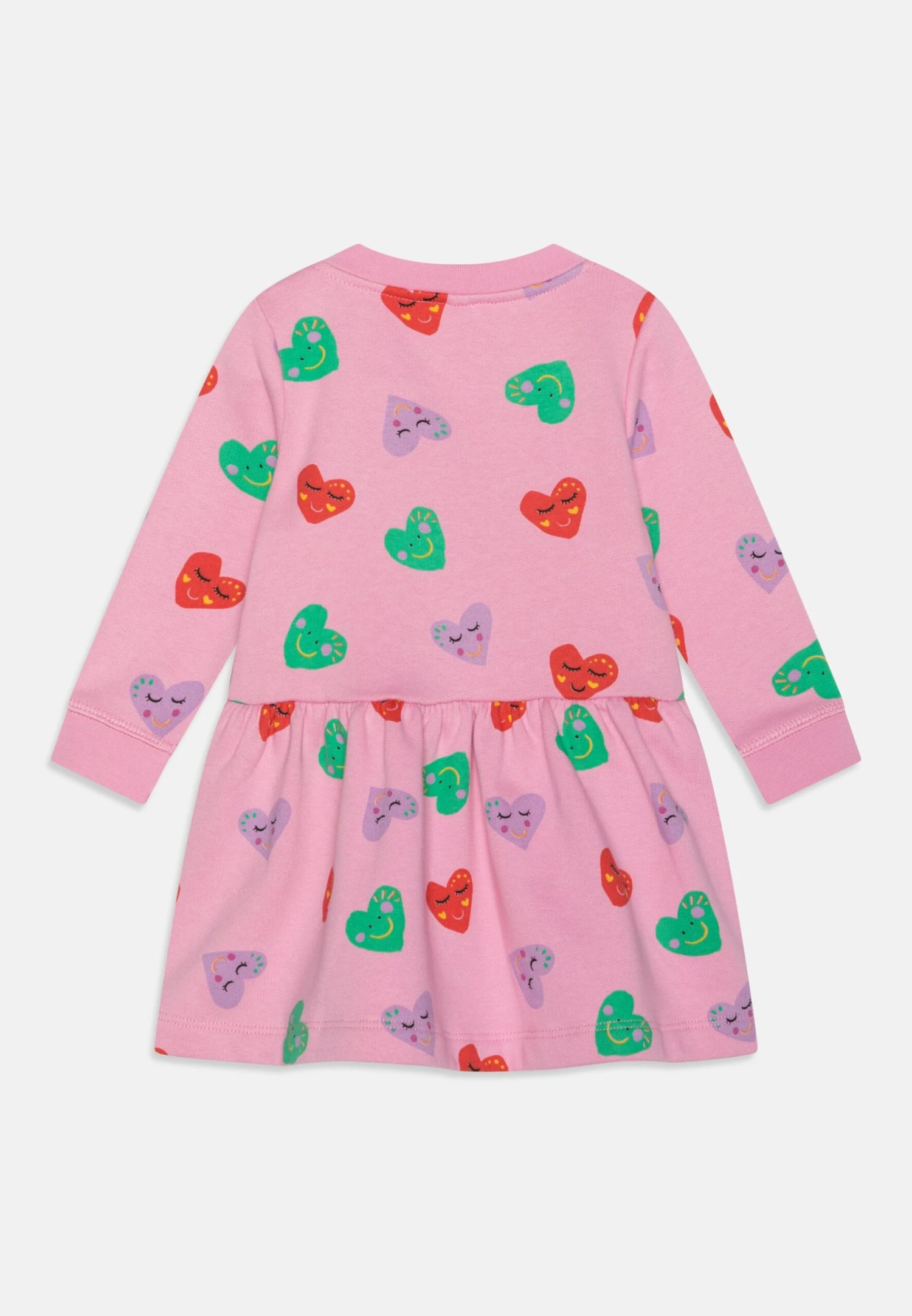 Dress Printed Smiling Hearts Baby Girl - Day Dress - Viola/Multi-Coloured 4 Dress Printed Smiling Hearts Baby Girl - Day Dress - Viola/Multi-Coloured - Image 2