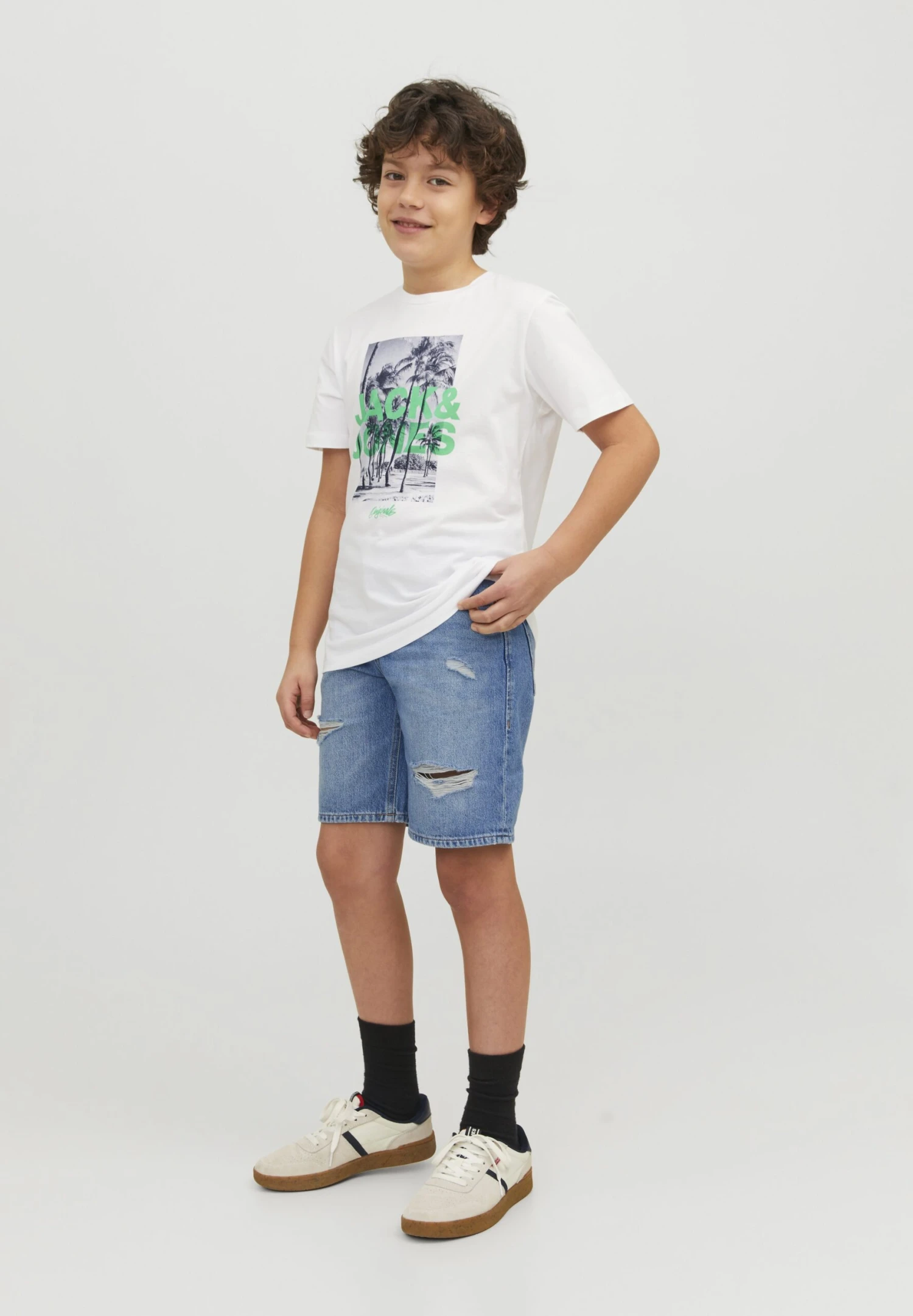 Jack & Jones Junior Jjichris Jjoriginal Jnr - Denim Shorts - Blue Denim 3 Jack & Jones Junior Jjichris Jjoriginal Jnr - Denim Shorts - Blue Denim
