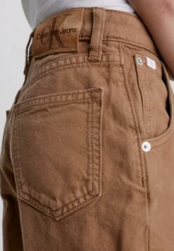 Calvin Klein Jeans Barrel Tan Coloured Denim - Cargo Trousers - Tan -Kids Clothing Shop 8d1ae0067c384a4c9682e7b340597246