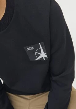 Jack & Jones Junior JcofiloCrew Neck Sn Jnr - Sweatshirt - Black -Kids Clothing Shop 8db64b9a7e344fd0ad0ea2e47e844d87