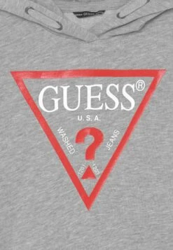 Guess Junior Hooded Core - Sweatshirt - Light Heather Grey -Kids Clothing Shop 959be9e6254e49de9566b0171770c47d