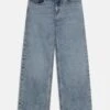 Calvin Klein Jeans Wide Leg Salt Pepper Light - Relaxed Fit Jeans - Blue Denim