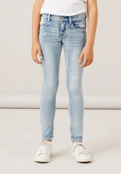 NAME IT Nkfpolly - Jeans Skinny Fit - Light Blue Denim