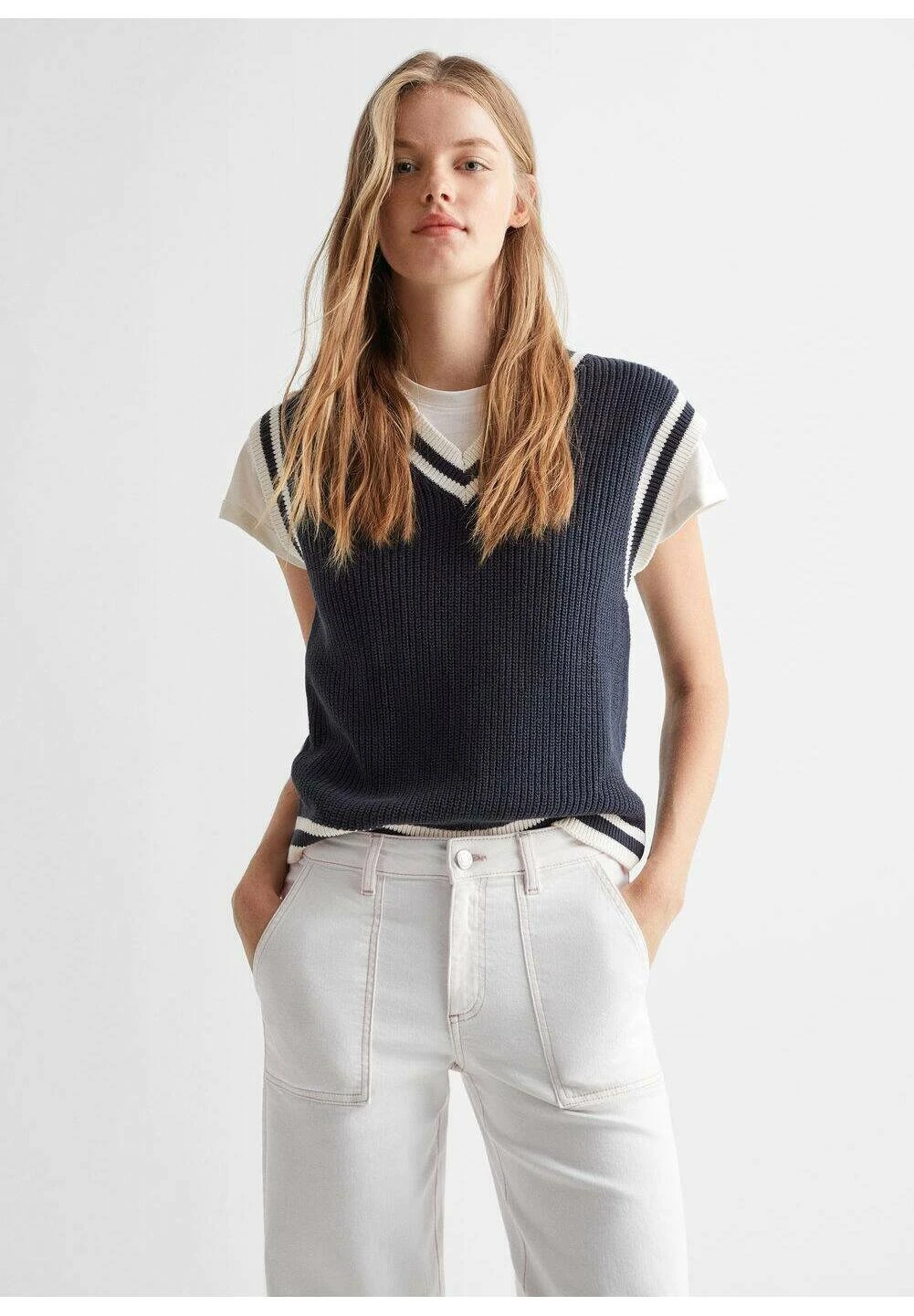 Mango Kids Utility - Straight Leg Jeans - Off White 6 Mango Kids Utility - Straight Leg Jeans - Off White - Image 4