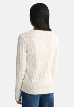 Gant Shield Cable C Neck - Jumper - Eggshell -Kids Clothing Shop 9e21697d2897499f8b430bf3a33f9c6d