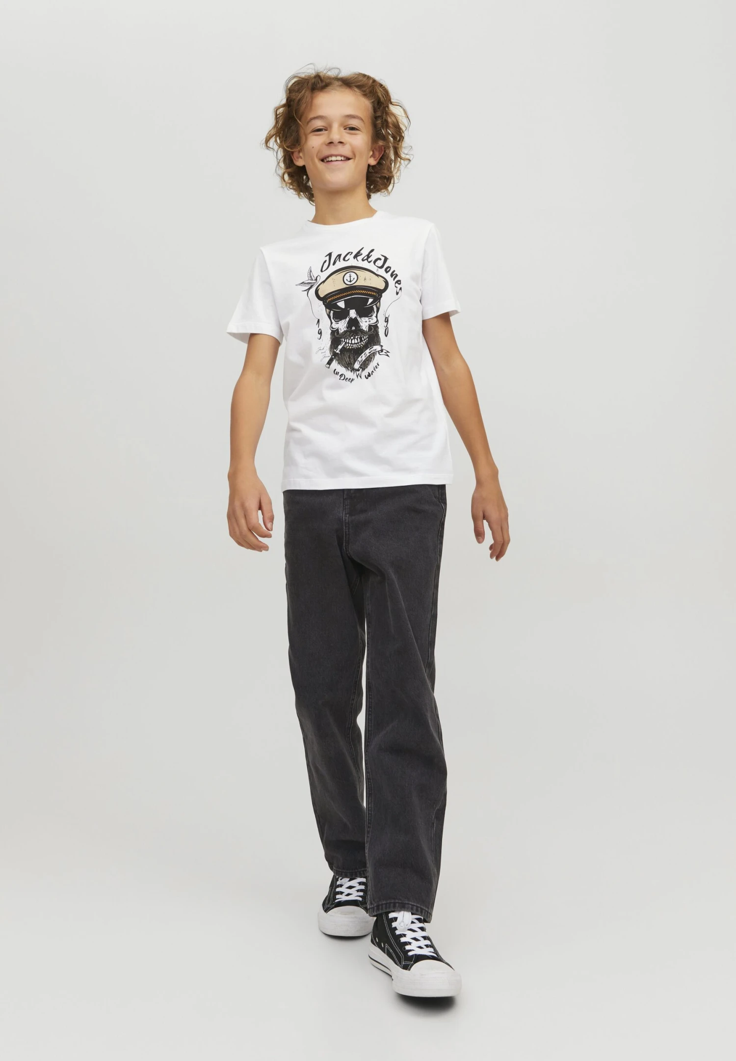 Jack & Jones Junior Jjichris Jnr - Straight Leg Jeans - Black Denim 3 Jack & Jones Junior Jjichris Jnr - Straight Leg Jeans - Black Denim