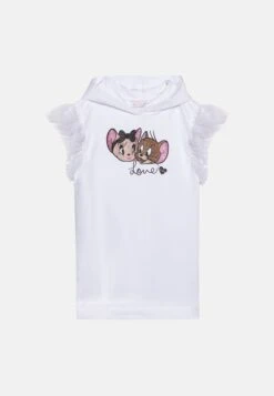 Monnalisa Warner Bros Tom And Jerry Cappuccio - Day Dress - Bianco
