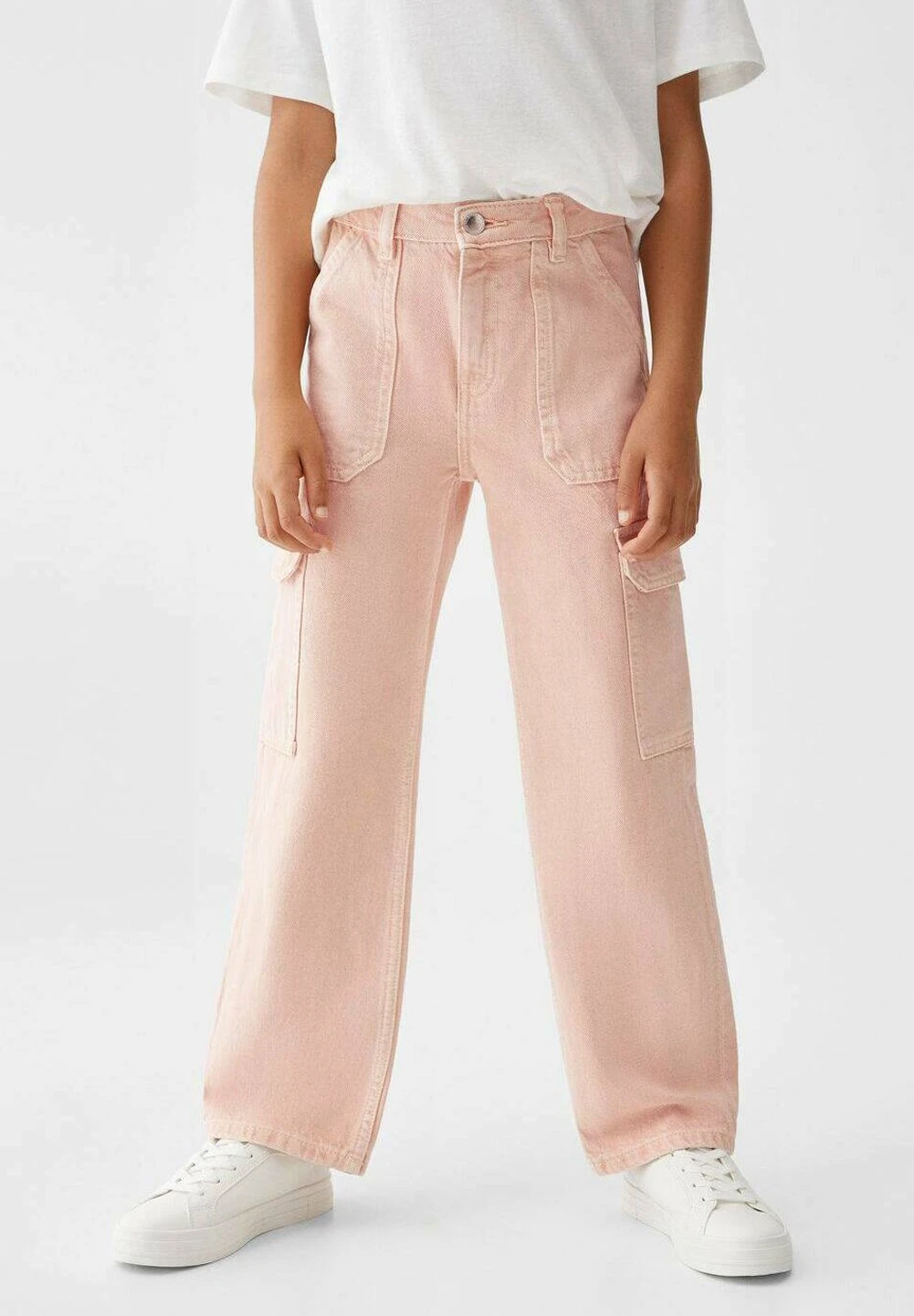 Mango Kids Relaxed Fit Jeans - Pink 4 Mango Kids Relaxed Fit Jeans - Pink - Image 2