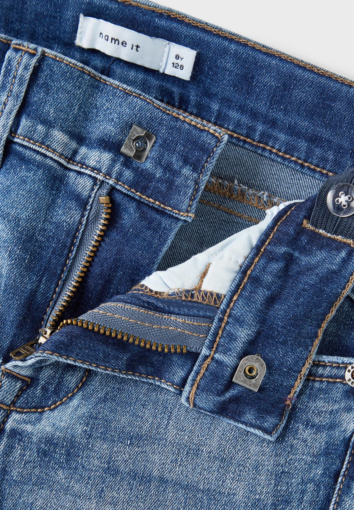 NAME IT Straight Leg Jeans - Medium Blue Denim 7 NAME IT Straight Leg Jeans - Medium Blue Denim - Image 5