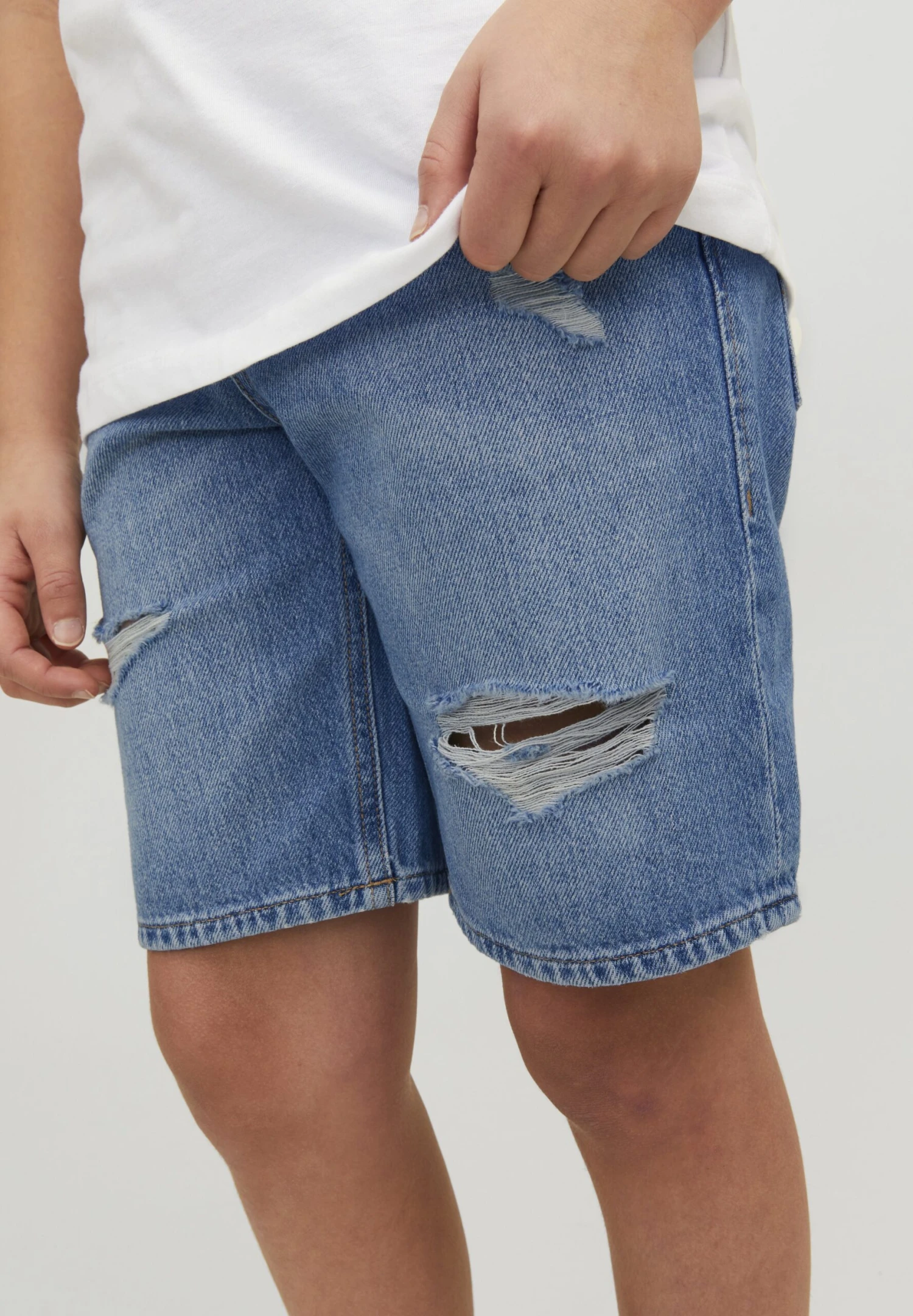Jack & Jones Junior Jjichris Jjoriginal Jnr - Denim Shorts - Blue Denim 6 Jack & Jones Junior Jjichris Jjoriginal Jnr - Denim Shorts - Blue Denim - Image 4