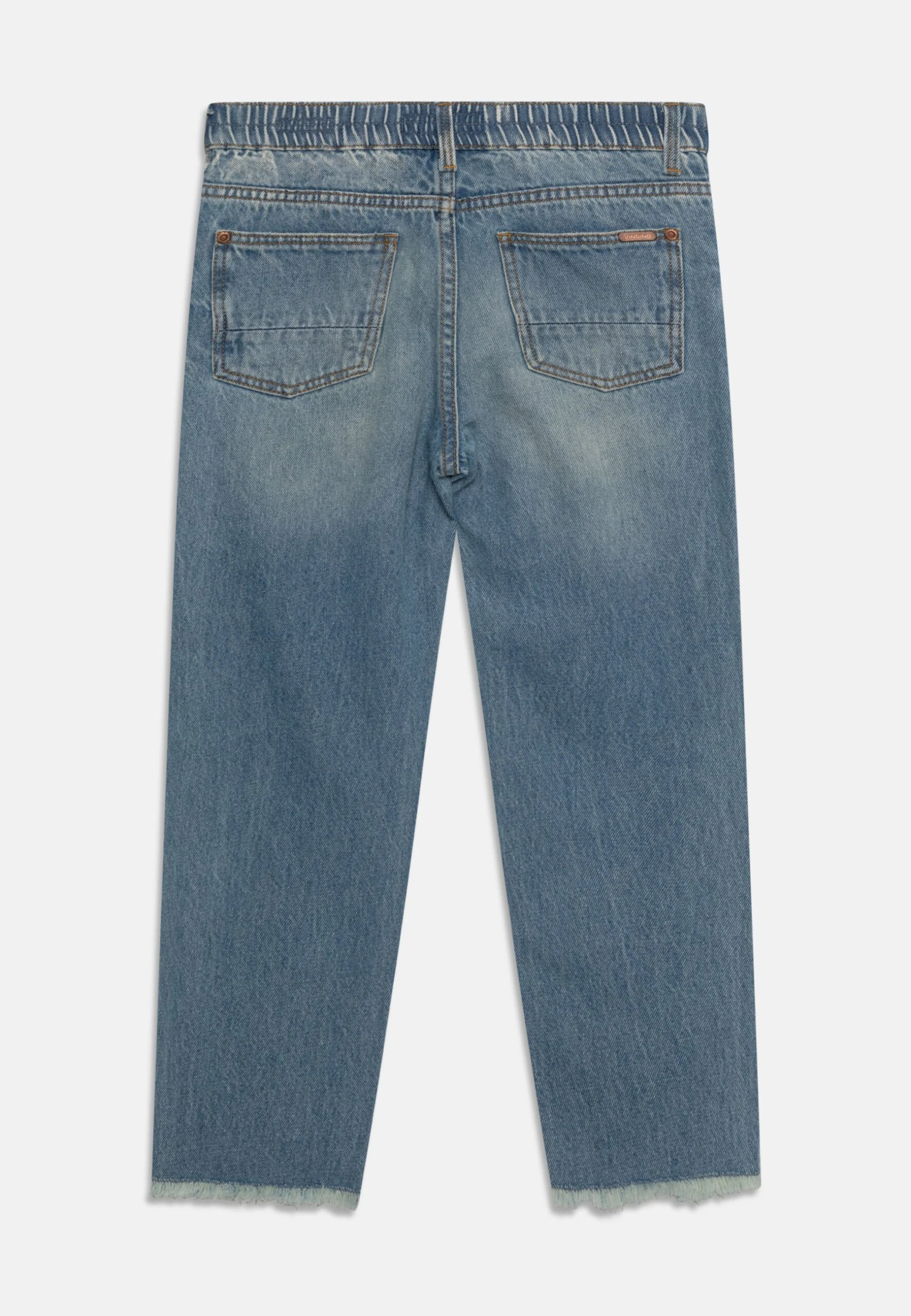 Vingino Chiara Waistband - Relaxed Fit Jeans - Tinted Mid Blue 4 Vingino Chiara Waistband - Relaxed Fit Jeans - Tinted Mid Blue - Image 2
