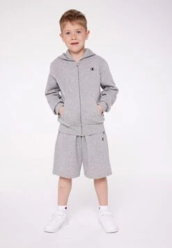 Champion Basic Hooded Full Zip Unisex - Zip-Up Sweatshirt - Grey -Kids Clothing Shop bf8fb499e3594cc5b45fbe34039fada9