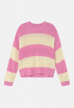 Slit- Jumper - Pink/Creme