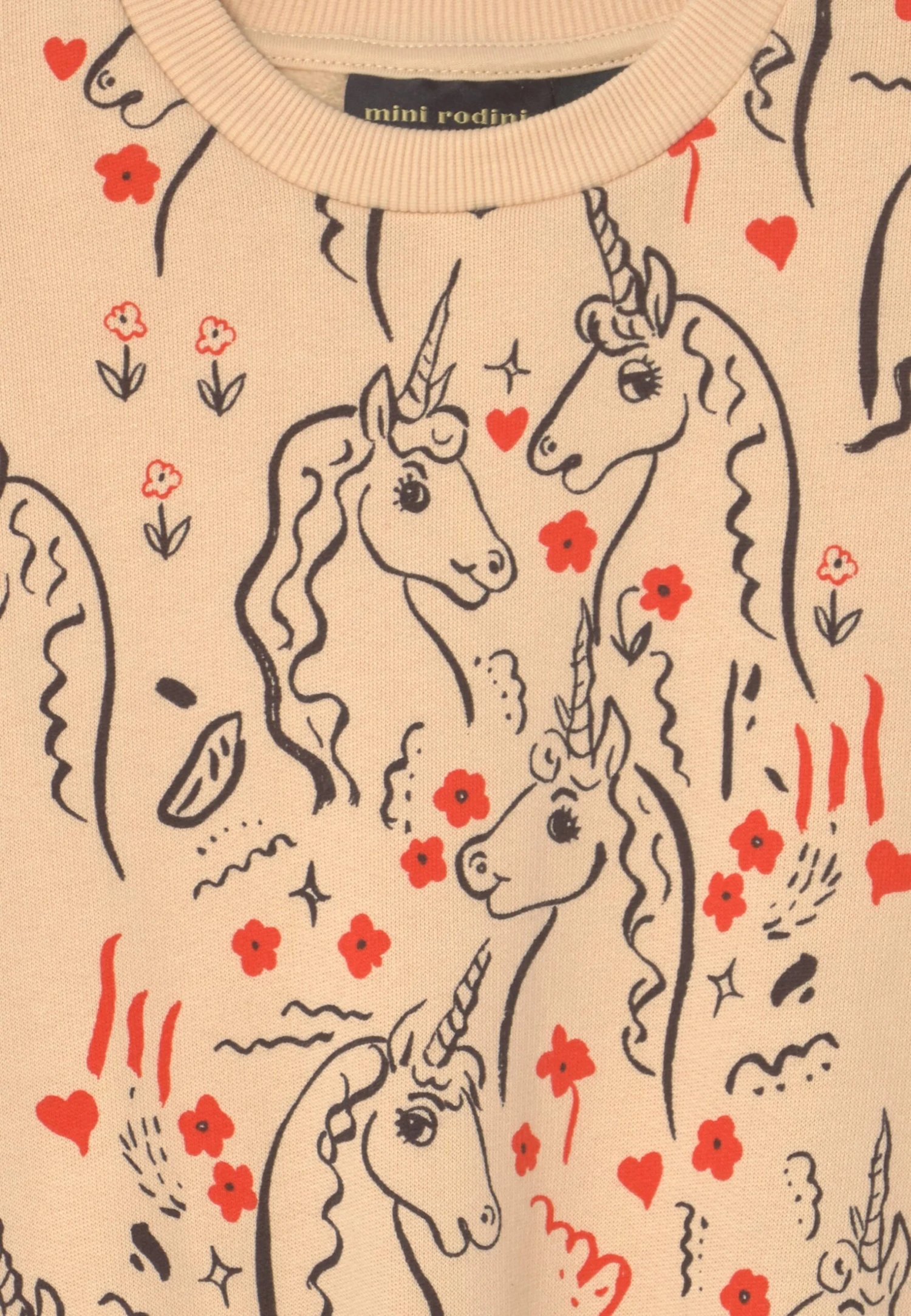 Mini Rodini Scottish Unicorns Unisex - Sweatshirt - Yellow 5 Mini Rodini Scottish Unicorns Unisex - Sweatshirt - Yellow - Image 3