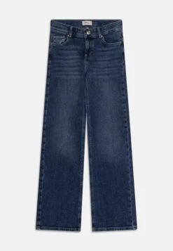 Wide Leg - Flared Jeans - Dark Blue Denim