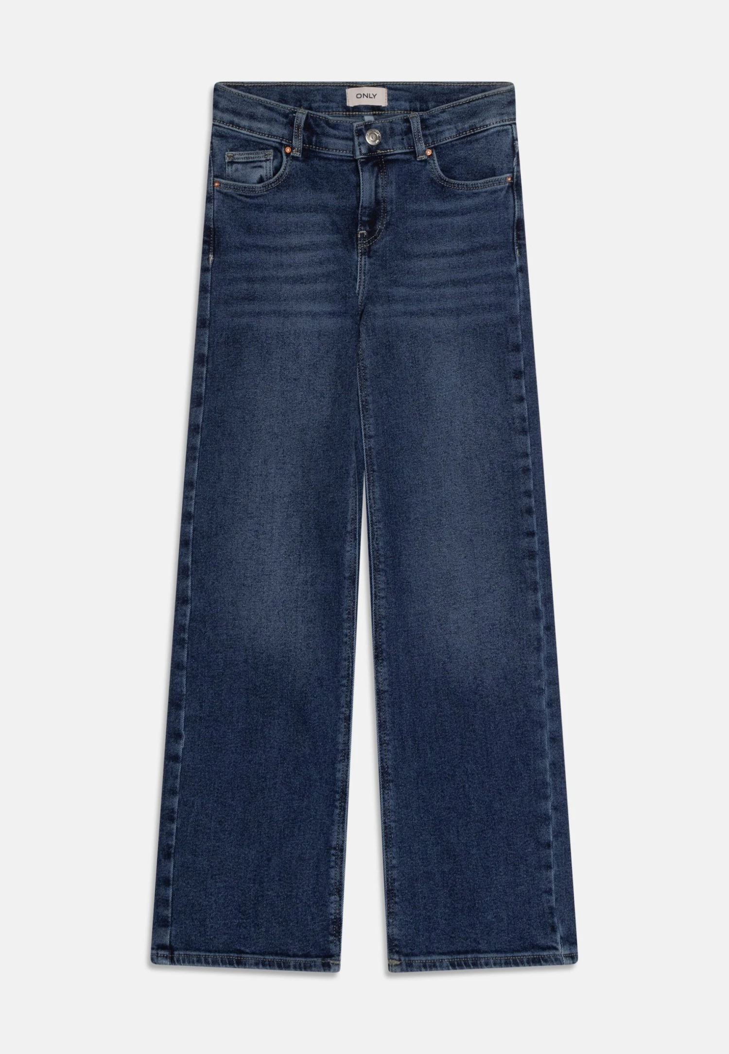 Wide Leg - Flared Jeans - Dark Blue Denim 3 Wide Leg - Flared Jeans - Dark Blue Denim