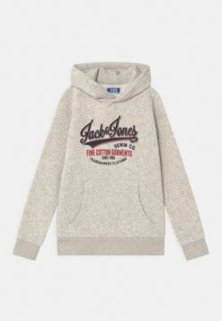 Jack & Jones Junior Jjelogo - Hoodie - White Melange