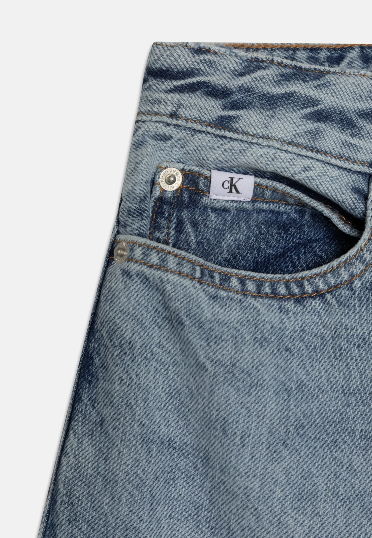 Calvin Klein Jeans Wide Leg Salt Pepper Light - Relaxed Fit Jeans - Blue Denim 5 Calvin Klein Jeans Wide Leg Salt Pepper Light - Relaxed Fit Jeans - Blue Denim - Image 3