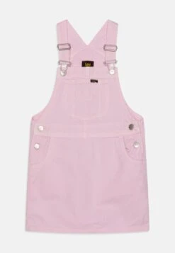 Lee Pinafore Dress - Denim Dress - Pink Lady